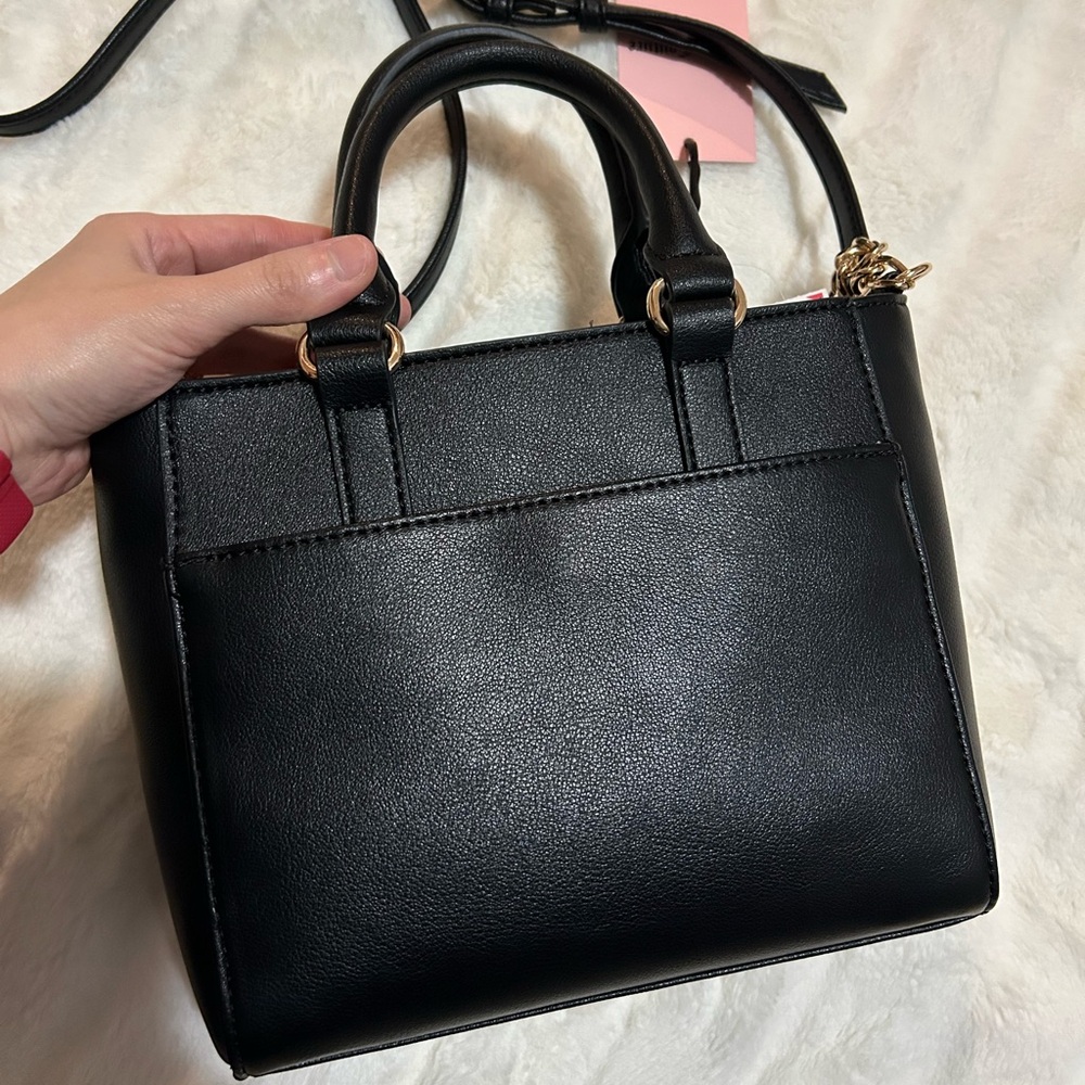 💜SOLD💜NWT Juicy Couture Colorful Love Mini Tote with Crossbody Strap Liquorice - Picture 8 of 14